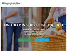 Tablet Screenshot of helpingneighbor.com